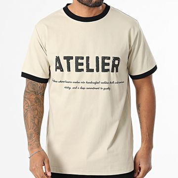 Classic Series - Camiseta oversize 112 Beige Negra