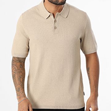 JJREBEL - Polo de manga corta Callum Beige