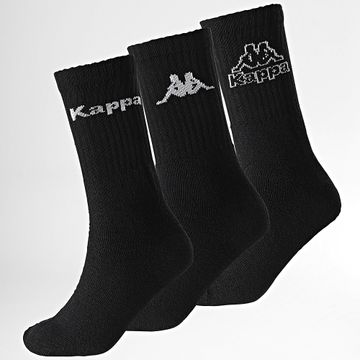 Kappa - Lote de 3 pares de calcetines 93520545 Negro