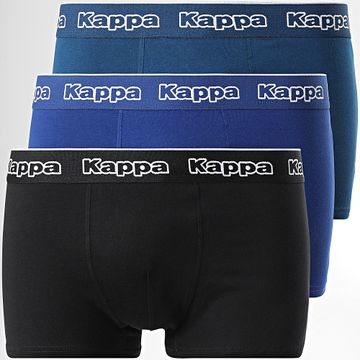 Kappa - Juego de 3 Boxers 92890514 Negro Azul Marino