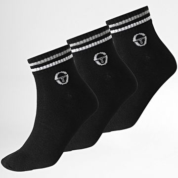 Sergio Tacchini - Lote de 3 pares de calcetines 97890115 Negro