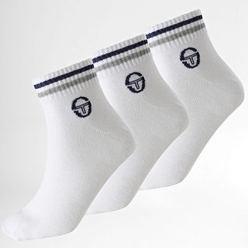 Sergio Tacchini - Lote de 3 pares de calcetines 97890115 Blanco