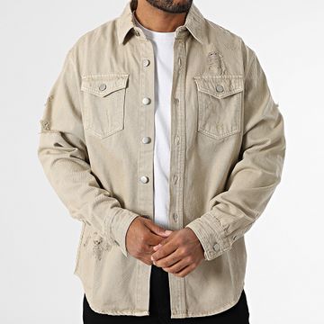 Uniplay - 888 Sobrecamisa de jean beige