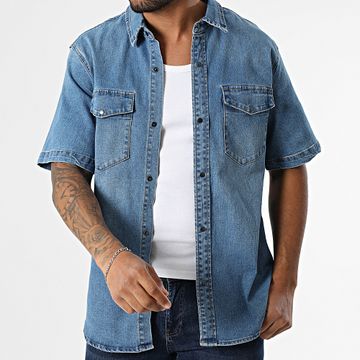 Classic Series - Jean 265 Camisa vaquera azul de manga corta