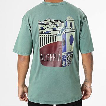 Black Industry - Camiseta oversize Argelia 037 Verde