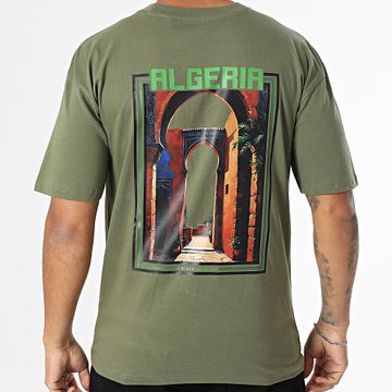 Black Industry - Camiseta oversize Argelia 042 Verde caqui