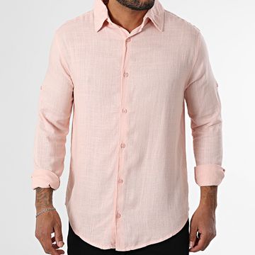 Classic Series - Camisa de manga larga Lino rosa