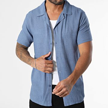 Classic Series - Leon King Camisa azul de manga corta