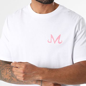 Dragon Ball Z - Majin Chest Oversize Tee Shirt Blanco Rosa