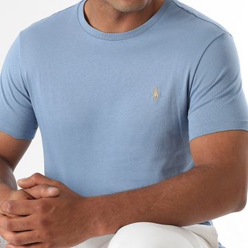Polo Ralph Lauren - Camiseta Original Player Custom Slim Fit Azul Claro