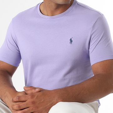 Polo Ralph Lauren - Camiseta Original Player Custom Slim Fit Light Purple