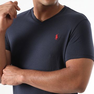 Polo Ralph Lauren - Camiseta Classics cuello pico Azul marino