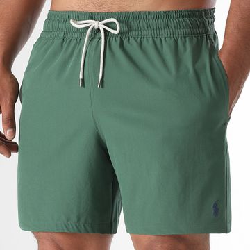 Polo Ralph Lauren - Bañador a rayas Original Player Verde oscuro