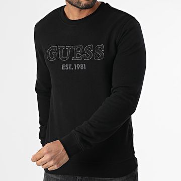 Guess - Cuello redondo Slim Sweat Top M5YQ08-KCN01 Negro