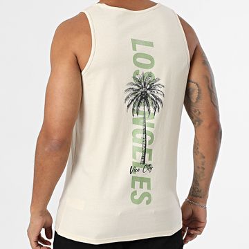 Luxury Lovers - Camiseta de tirantes Los Angeles Palm Beige Caqui