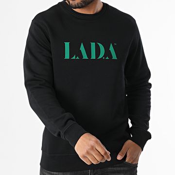 Shotas X LA D.A - LA D.A Sudadera cuello redondo Negro Verde