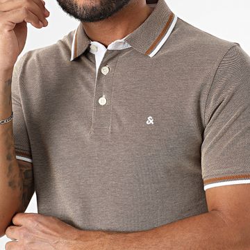 Jack And Jones - Polo de manga corta Paulos Marrón