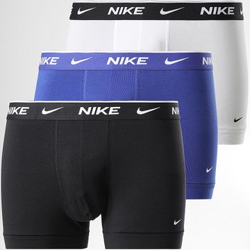 Nike - Set De 3 Boxers KE1008 Blanco Negro Azul Real