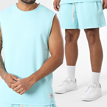 Uniplay - Conjunto de camiseta de tirantes y pantalón corto 020 Azul claro