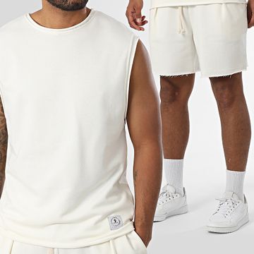 Uniplay - Conjunto de camiseta de tirantes y pantalón corto 020 Beige claro