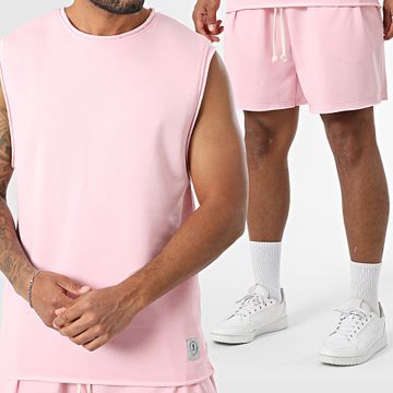 Uniplay - Conjunto de camiseta de tirantes y pantalón corto 020 Rosa