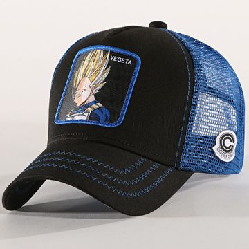 Capslab - Vegeta Trucker Cap Negro Azul Real