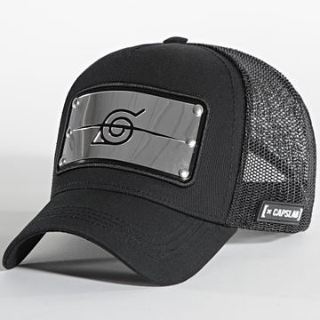 Capslab - Trucker Banner Cap Negro Plata