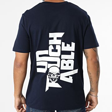 Mac Tyer Untouchable - Oversize Tee Shirt Large Logo Back Azul Marino Blanco