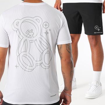 Teddy Yacht Club - Conjunto de maillot y pantalón corto reflectante Action Black White