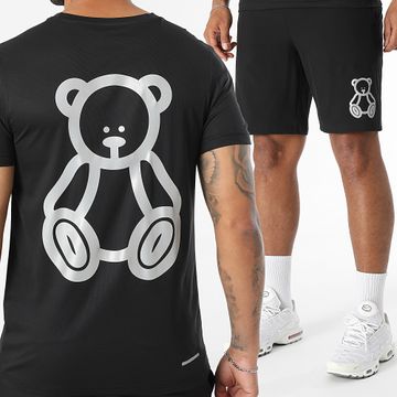 Teddy Yacht Club - Conjunto de maillot y pantalón corto Basic Outline Reflective Black