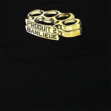 Produit de Banlieue - Tee Shirt Produit 2 Banlieue Noir 10-02 Poing Americain