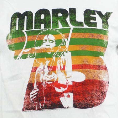 Bob Marley - Tee Shirt Bob Marley 75 Blanc