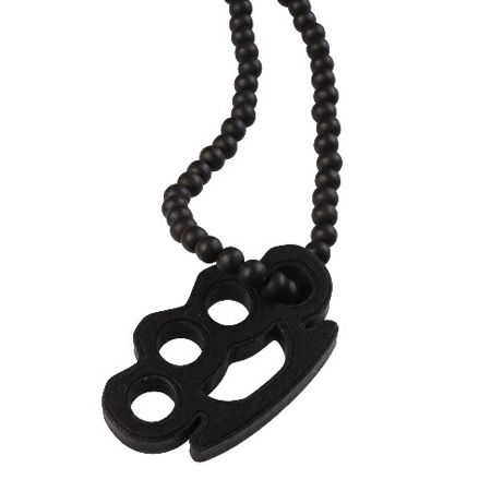 Wood Fellas - Collier Wood Fellas Poing Americain Noir