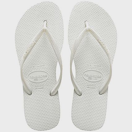 Havaianas - Chanclas de mujer Slim Blanco