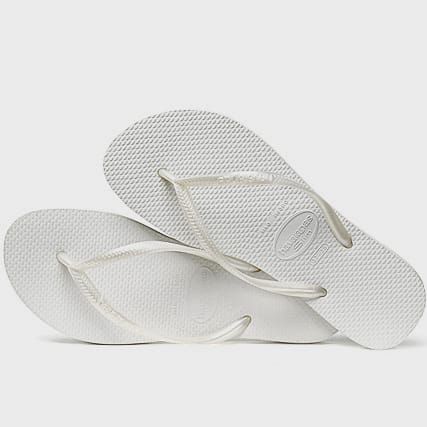 Havaianas - Chanclas de mujer Slim Blanco