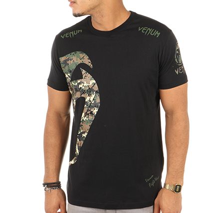 Venum - Camiseta Original Giant Negro Camuflaje