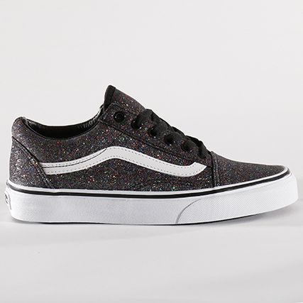 Vans - Baskets Femme Old Skool Glitter VA38G1Q7E Rainbow Black