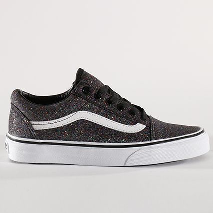 Vans - Baskets Femme Old Skool Glitter VA38G1Q7E Rainbow Black