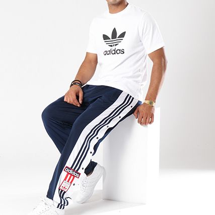 Adidas Originals - Pantalon Jogging Avec Bandes Adibreak CZ0678 Bleu Marine