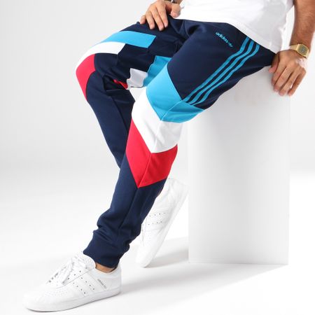 Adidas Originals - Pantalon Jogging Bandes Brodées Palmeston DJ3456 Bleu Marine Bleu Clair