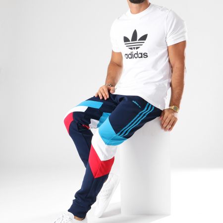 Adidas Originals - Pantalon Jogging Bandes Brodées Palmeston DJ3456 Bleu Marine Bleu Clair