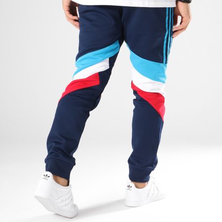 Adidas Originals - Pantalon Jogging Bandes Brodées Palmeston DJ3456 Bleu Marine Bleu Clair