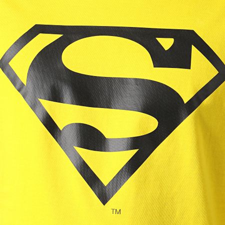 DC Comics - Camiseta con logotipo amarillo