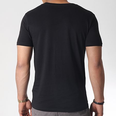 NASA - Camiseta Logo Gusano Iridiscente Negra