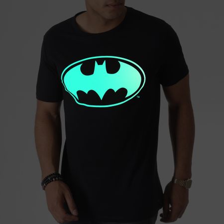 DC Comics - Glow In The Dark Batman Camiseta Negro