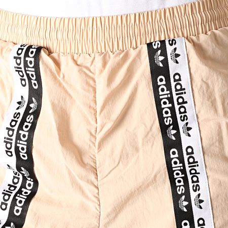 Adidas Originals - Pantalon Jogging Femme A Bandes ED7423 Beige Noir Blanc