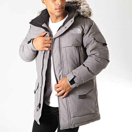 The North Face - Parka Fourrure MC Murdo 2 Gris Chiné Noir