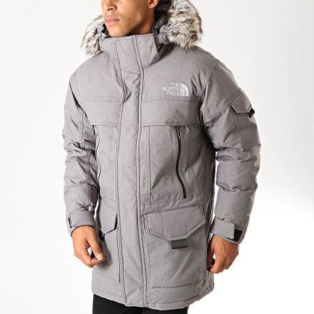 The North Face - Parka Fourrure MC Murdo 2 Gris Chiné Noir