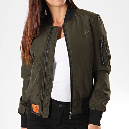 Bombers Original - Bomber Max Mujer Caqui Verde