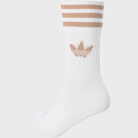 Adidas Originals - Pack De 2 Pares De Calcetines De Corte Medio Con Purpurina ED5907 Brillo Blanco